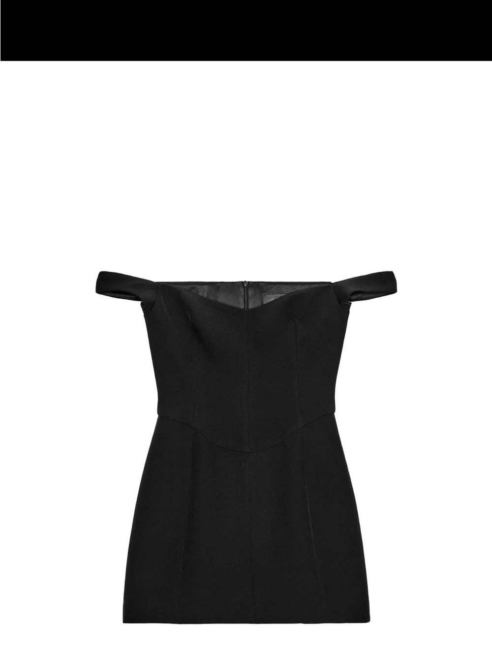 Zara Black One-Shoulder Mini Dress